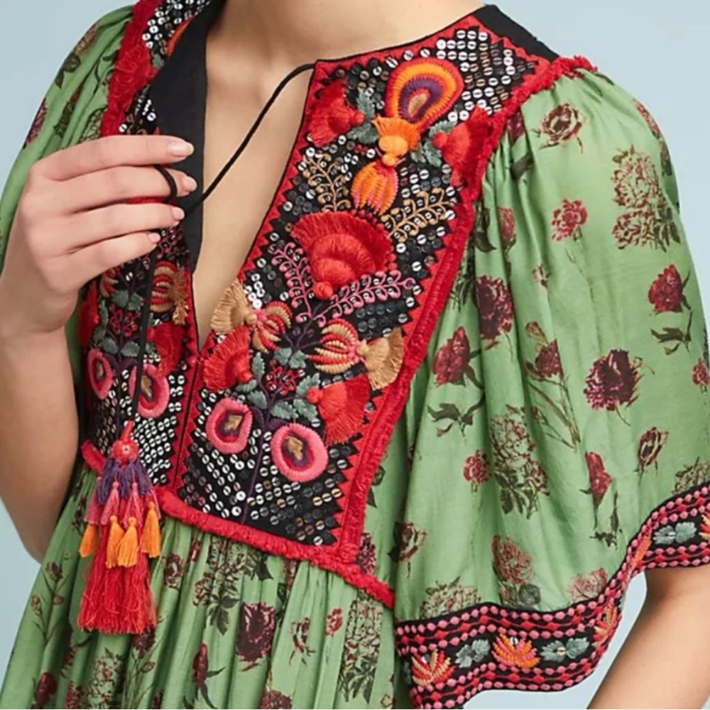 Anthropologie Verb Basil Dress NWT Sz S - Picture 12 of 13